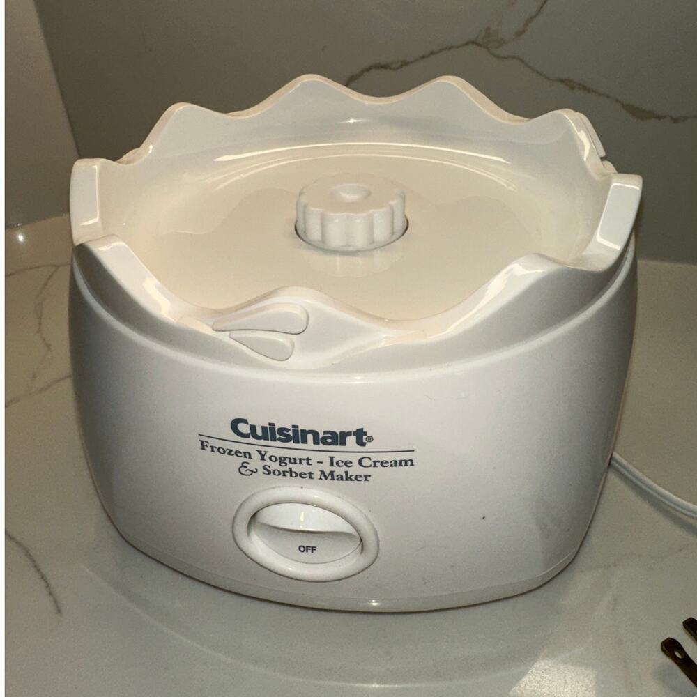Cuisinart Ice Cream Maker ICE-20 White Replacement Base (ICE20)(ICE21) - Tested